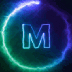 Thunder Lightning Letter M GIF
