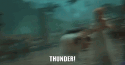 Thunder Storm Surprised  GIF