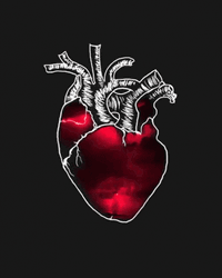 Thunderstorm Inside A Black Heart GIF