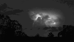 Thunderstorm Lightning Behind Clouds GIF