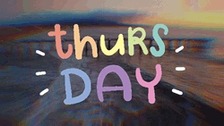 Thursday Blessings Cute Text Greeting GIF