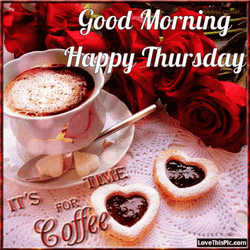 Thursday Morning Hot Coffee Breakfast GIF
