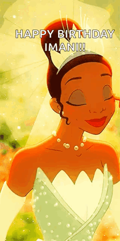 Tiana From The Princess And The Frog Is Wearing A Tiara And A Wedding Dress . GIF
