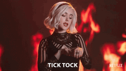 Tick Tock Time Is Running Kiernan Shipka GIF