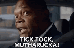 Tick Tock Time's Up Samuel L. Jackson GIF