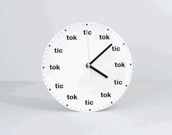 Tick Tock White Clock Animation