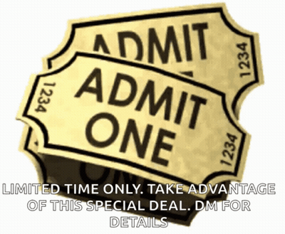 Ticket Admit One GIF