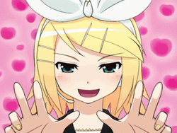 Tickle Hands Kagamine Rin GIF