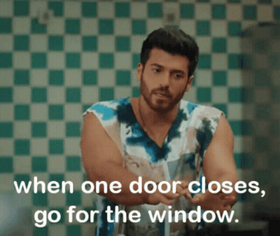 Tie Dye Man When Door Closes Go For Window GIF