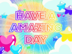 Tie Dye Text Have An Awesome Day GIF