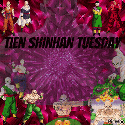 Tien Shinhan Tuesday Dragon Ball Characters Poster GIF