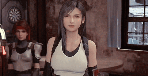 Tifa Cold Stare GIF