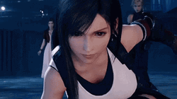 Tifa Standing Up Straight GIF
