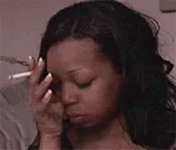 Tiffany Pollard Bad Day Smoking Alone GIF