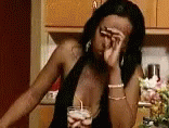 Tiffany Pollard Drowsy Looking Up GIF