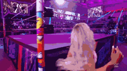 Tiffany Stratton Climbs In The Boxing Ring GIF