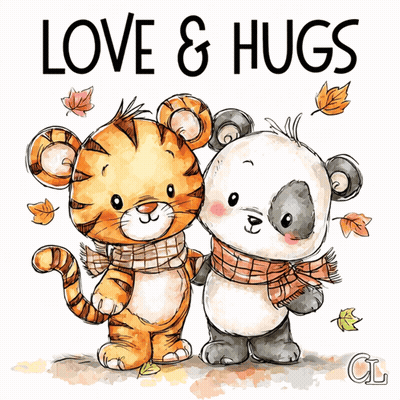 Tiger And Panda Love & Hugs GIF