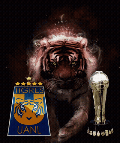 Tiger And UANL Logo GIF
