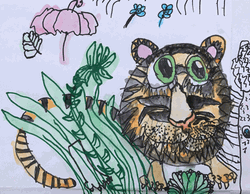 Tiger Child Drawing Art