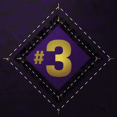 Tiger Head On Yellow And Purple Background GIF