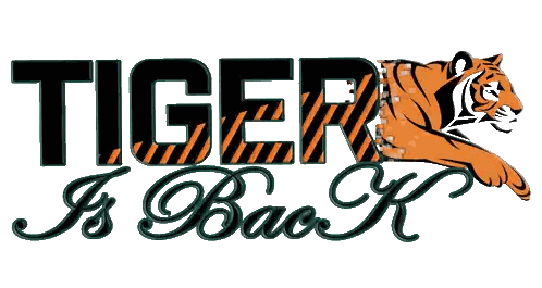 Tiger Is Back Logo Sticker