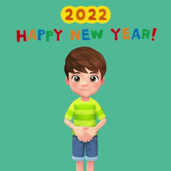 Tiger Kid Cute Happy New Year GIF
