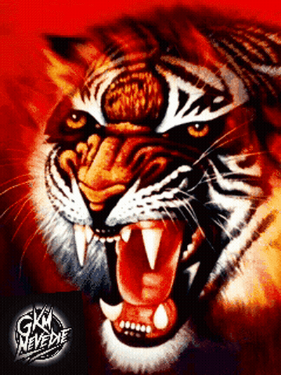 Tiger Open Mouth Gkm Never Die GIF