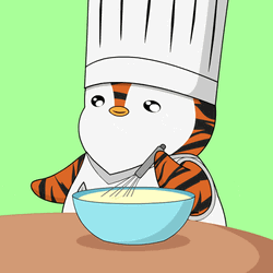 Tiger Penguin Baking GIF