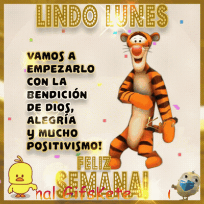 Tiger Saying Lindo Lunes GIF