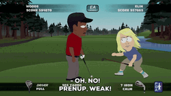 Tiger Woods Beaten Up Video Game GIF