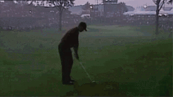 Tiger Woods Hitting Long Shot GIF
