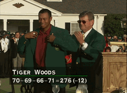 Tiger Woods Honorary Jacket GIF