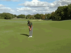Tiger Woods Rare Bad Shot GIF