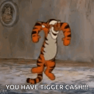 Tigger Dancing Saying You Have Tigger Cash GIF