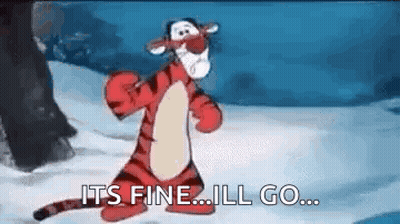 Tigger From Winnie The Pooh Is Dancing In The Snow . GIF