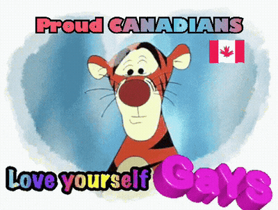 Tigger From Winnie The Pooh Is Proud To Be A Canadian GIF