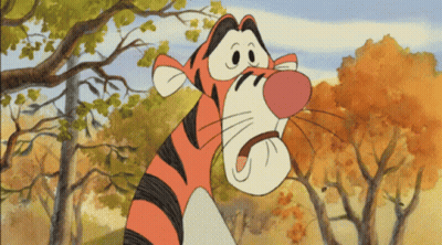 Tigger From Winnie The Pooh Standing In Woods GIF
