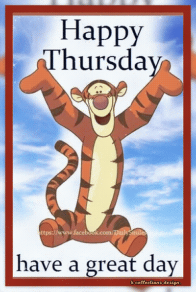 Tigger Happy Thursday Have A Great Day GIF
