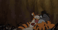 Tigger Hugging Eeyore GIF