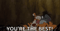 Tigger Saying You're The Best To Eeyore GIF