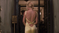 Tight Dress Andie Anderson Yellow Backless Gown GIF