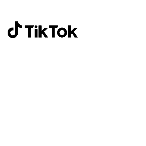 TikTok Logo Know Us Yellow Blue Sticker