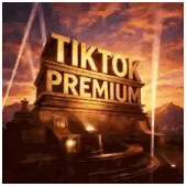 TikTok Premium Logo Sunset Sticker