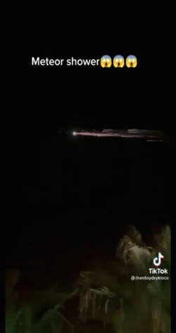 TikTok Shot Actual Meteor Shower GIF