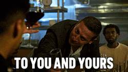 Tim Robinson Drinks To You And Yours GIF