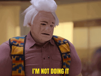 Tim Robinson Sad Clown Make Up GIF