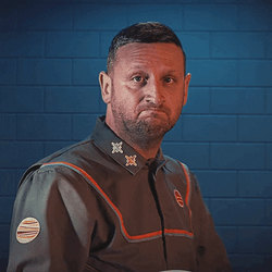 Tim Robinson Wearing Helmet I'm Sorry GIF