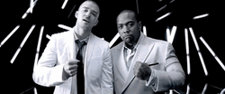 Timbaland And Justin Timberlake Carry Out GIF
