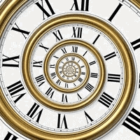 Time Clock Spiral Hypnosis Roman Numerals GIF