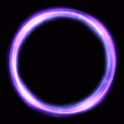 Time Is A Flat Circle Glow Circle GIF